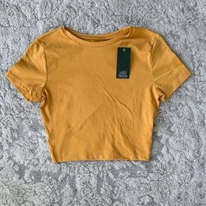 Wild Fable Yellow Crop Top